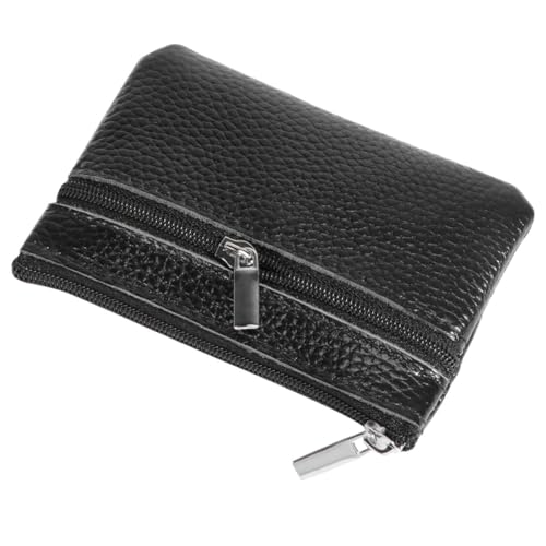 Holibanna Mini Damen Geldbörse aus Pu Material mit Reißverschluss Leichte Kompakte Münzgeldbörse für Karten und Schlüssel Modische Multifunktionale Aufbewahrungstasche für Alltag und Reisen von Holibanna