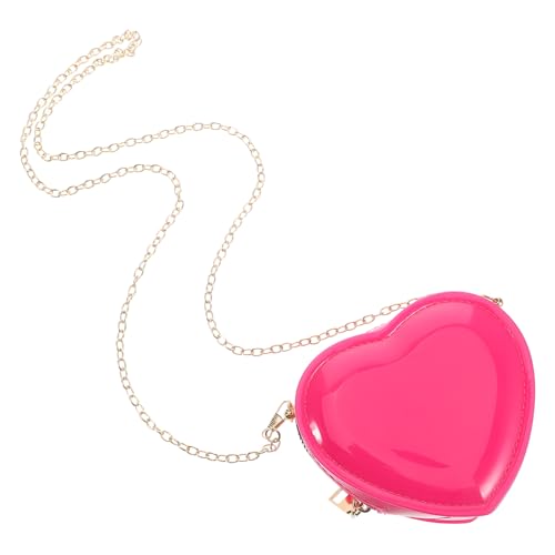 Holibanna Herzförmige Tasche Geldbörse Mini-Clutch Mit Reißverschluss Zum Aufbewahren Von Münzen Make-up Lippenstift Und Anderen Kleinen Gegenständen Für Täglichen Gebrauch Und Besondere Anl von Holibanna