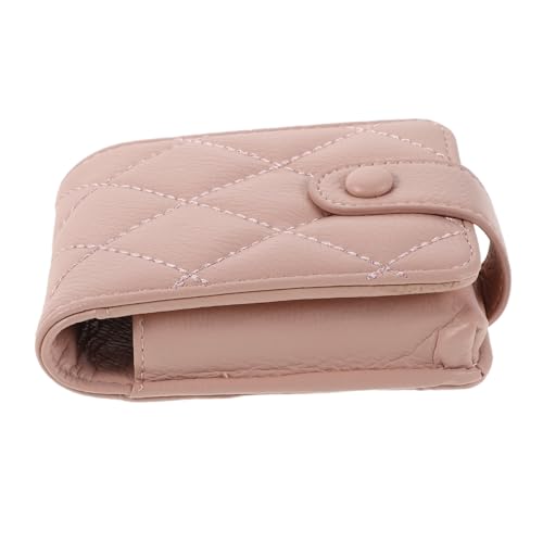 Holibanna Mini Kosmetiktasche Damen Quilted mit Spiegel Kleine Lippenstift Tasche für Reise Modische Make-up Bag Kompakt und Praktisch für Unterwegs Trendige Clutch von Holibanna