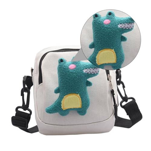 Holibanna Mini Umhängetasche Dinosaurier Design Niedliche Damen Canvas Messenger Bag Für Schule Freizeit Und Alltag Praktische Handtasche Für Smartphones Und Essentials von Holibanna