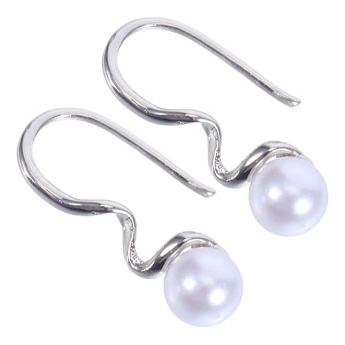 Holibanna Minimalistische Perlenohrringe Damen Geometrisch Elegante Ohrstecker Moderner Stil Vielseitiger Schmuck Für Hochzeit Geschenk von Holibanna