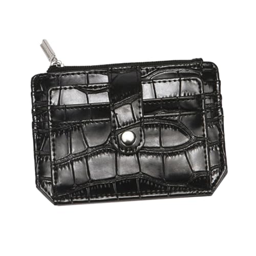 Holibanna PU Geldbörse Reißverschluss Design für Herren Kartenetui mit Münzfach Praktische und Langlebige Brieftasche für Kreditkarten und Bargeld von Holibanna