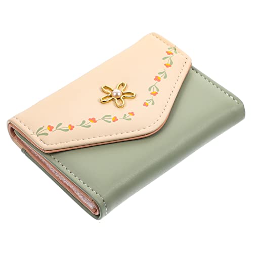Holibanna Mode einfache Damentasche Geldbörse mit Blumendruck Organizer-Einkaufstasche Handtaschen Geldbörsen für Damen im Trend tragbare Aufbewahrungstasche schöne Geldbörse Pu von Holibanna