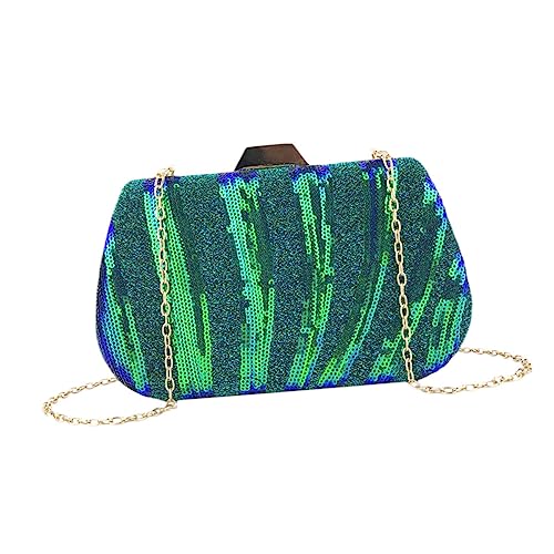 Holibanna Moderne Abendtasche Damen Clutch Pailletten Handtasche Mode Grün Mittelgroß Strapazierfähig Für Party Bankett Geburtstag von Holibanna