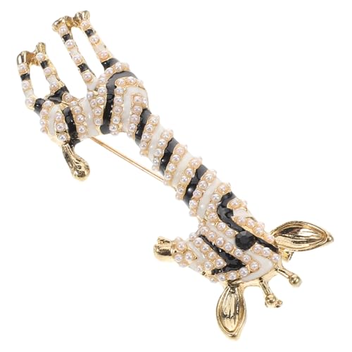 Holibanna Modische Giraffenbrosche für Damen aus Langlebiger Legierung mit Stilvoller Emaille und Künstlicher Perle Eleganter Anstecknadel für Jacken Kleider Schals Einzigartiges Tiermotiv Holibanna Modische Giraffenbrosche für Damen aus Langlebiger Legierung mit Stilvoller Emaille und Künstlicher Perle Eleganter Anstecknadel für Jacken Kleider Schals Einzigartiges Tiermotiv von Holibanna