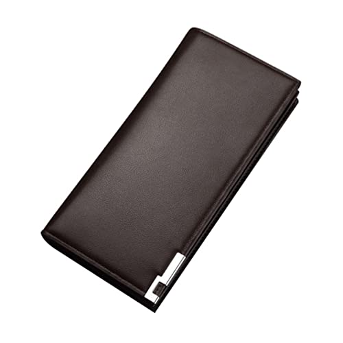 Holibanna Fashionable Geldbörse Pu Kaffee Mit Großer Kapazität Lange Praktische Brieftasche Für Geld Und Karten Für Und Alltag von Holibanna