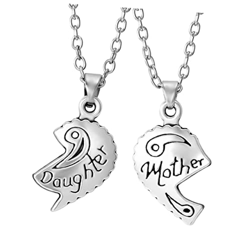 Holibanna Mother Child Anhänger Halskette Muttertag Kreative Herz Kette Damen Schmuck für Mutter und Tochter von Holibanna