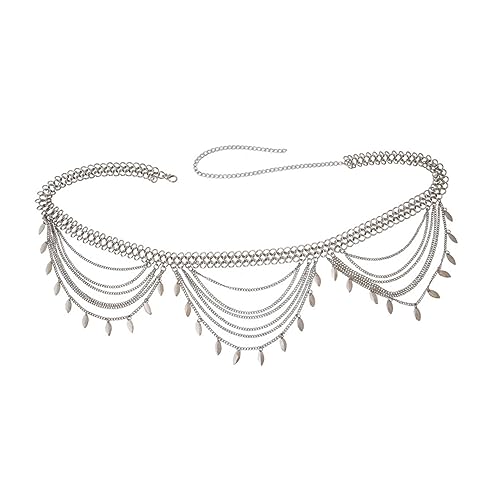 Holibanna Multi Layer Taillenkette Damen Ethno Metall Gürtel Schmuck für Party Strand und Club Verstellbar Langlebig und Farbecht für Verschiedene Outfits und Anlässe von Holibanna