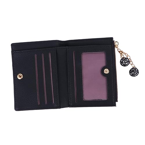 Holibanna Multifunktionale Falt-geldbörse Aus Minimalistisches Münzfach Und Tragbar Für Alltag Schule Und Shopping Schwarz von Holibanna