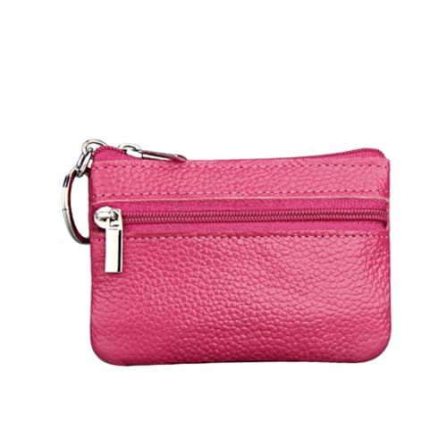 Holibanna Multifunktionaler Damen Geldbeutel Pu Einfacher Reißverschluss Für Münzen Schlüssel Und Karten Tragbare Tasche Rosy Für Alltag Und Ausgehen von Holibanna