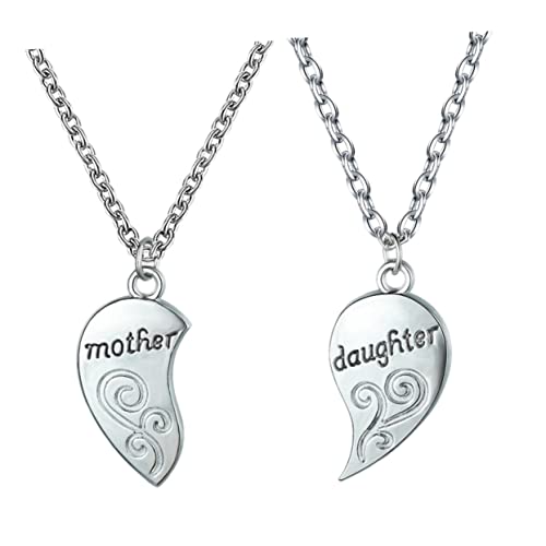 Holibanna Mutter Tochter Kette Herzanhänger Muttertagsgeschenk Schmuck für Frauen Mädchen von Holibanna