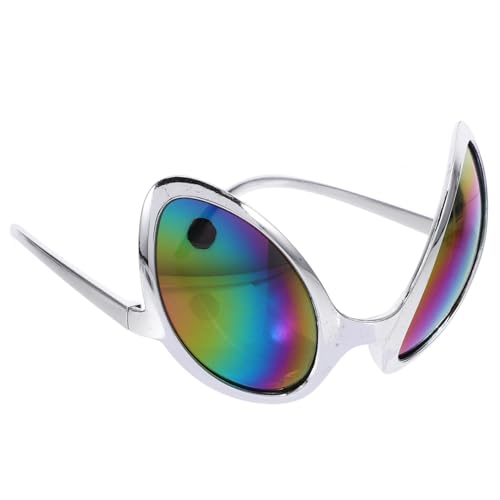 Holibanna Neon Grün Alien Brille Cosplay Sonnenbrille Partybrille Karneval Fasching Lustige Eyeglasses Prop für Erwachsene Unvergessliche Kostüm Accessoire von Holibanna