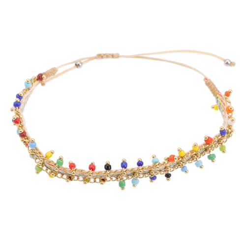 Holibanna Nepalese Retro Handgewebtes Armband Bohemian Stil Verstellbare Geflochtene Kette für Männer und Frauen Elegantes Schmuckstück mit Einzigartigem Muster für Alltag von Holibanna