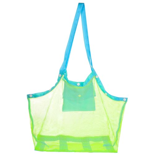 Holibanna Netz-Strandtasche Für Spielzeug Handtücher Und Kleidung Große Aufbewahrungstasche Aus Mesh Für Camping Strand Und Reisen Und Atmungsaktiv Leicht Zusammenfaltbar Für von Holibanna