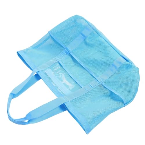 Holibanna Große Mesh Strandtasche Für Damen Tragbar Für Strand Reisen Und Sport Atmungsaktive Strandtasche Mit Breitem Öffnungsdesign Und Praktischer Innentasche von Holibanna