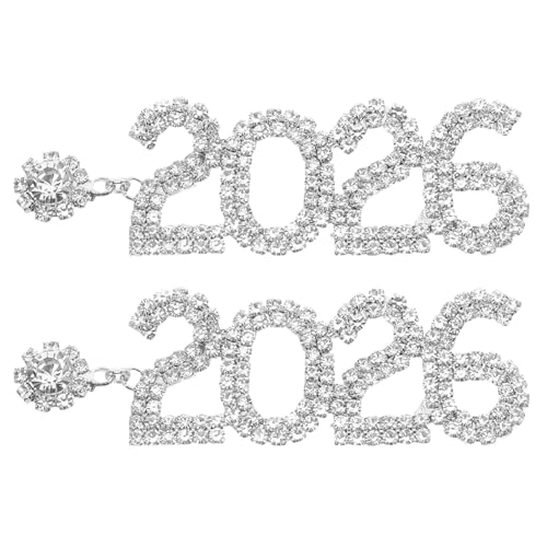 Holibanna Neujahr 2026 Strass Ohrringe für Frauen Kristall Tropfen Baumeln Ohrringe Neujahr Weihnachtsfeier Schmuck für Weihnachtsfeier Urlaub Schmuck Holibanna Neujahr 2026 Strass Ohrringe für Frauen Kristall Tropfen Baumeln Ohrringe Neujahr Weihnachtsfeier Schmuck für Weihnachtsfeier Urlaub Schmuck von Holibanna
