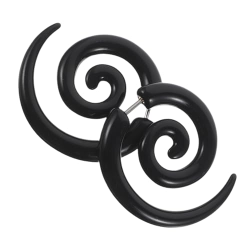 Holibanna Ohrstecker Asymmetrisch Schnecke Spirale mit Flügelform Leichter Druckfreier Komfort Vielseitig Tragbar für Damen und Herren für Partys und Alltag von Holibanna