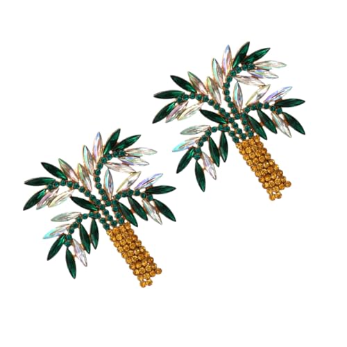 Holibanna Ohrstecker mit Kokosbaum Funkelnde Legierungsohrringe Komfortabel und Langlebig für Damen und Herren Tropfen Ohrringe Kreatives Schmuckdesign von Holibanna