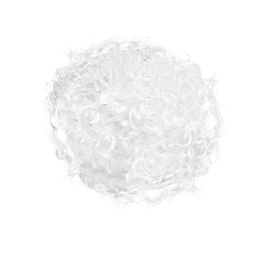 Holibanna Oma Outfit Perücke Flauschige Perücke Cosplay-partykleid Aufblasbares Kostüm Für Erwachsene Alte Dame Kostüm Für Marienkäfer-kostüm Perücke Der Alten Dame Partyperücken Weiß von Holibanna