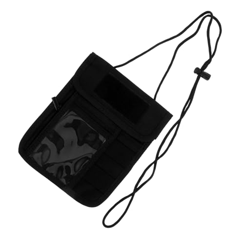 Holibanna Outdoor Taktischer Reisepasshalter mit Verstellbarem Wasserfestem Travel Pouch für Karten und Bargeld Sicherer Verschluss Kompakte Portable Neck Bag für und Herren von Holibanna