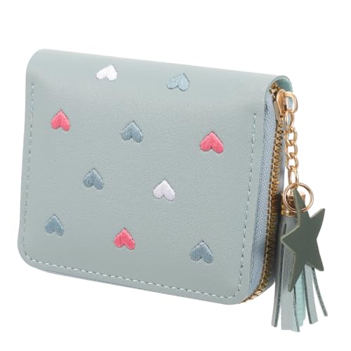 Holibanna Kleine Damen Geldbörse Aus Pu- Münztasche Zum Einkaufen Kompakte Brieftasche Mit Reißverschluss Tragbare Reise-münztasche Für Münzen Und Karten von Holibanna