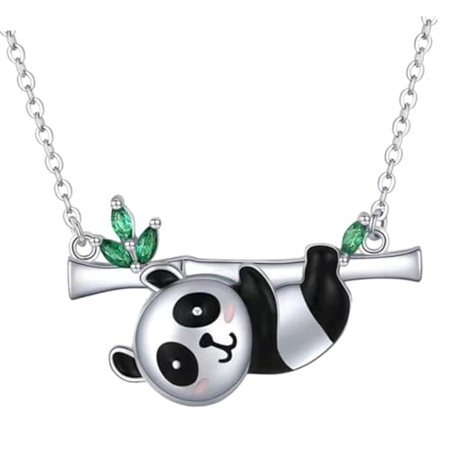 Holibanna Panda Halskette für Frauen Niedliche Metall Clavicle Kette Leichte Legierte Halskette für Mädchen Hautfreundliches Design Geschenk zu Weihnachten Valentinstag Muttertag Holibanna Panda Halskette für Frauen Niedliche Metall Clavicle Kette Leichte Legierte Halskette für Mädchen Hautfreundliches Design Geschenk zu Weihnachten Valentinstag Muttertag von Holibanna