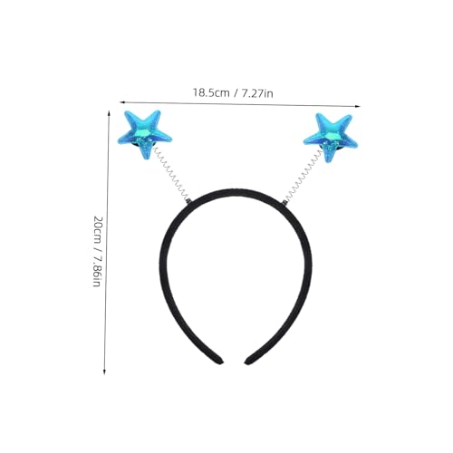 Holibanna Party Haarband Damen Farbverlauf Stern Haarschmuck für Festliche Anlässe und Partys Glänzendes Sternen Stirnband für Frauen Dekoratives Accessoire für Tanz Fotografie und von Holibanna