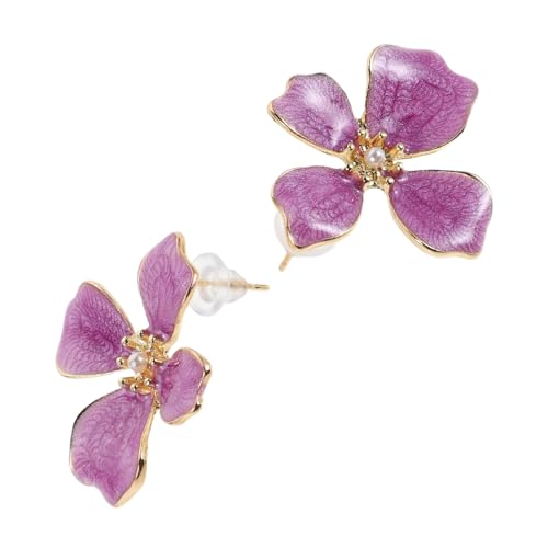 Holibanna Blumenohrstecker Für Damen Pastellfarbene Blumen-ohrringe Ohrschmuck-accessoires Blumenanhänger-schmuck Flatback-ohrstecker Floraler Ohrschmuck Floraler Schmuckohrstecker von Holibanna