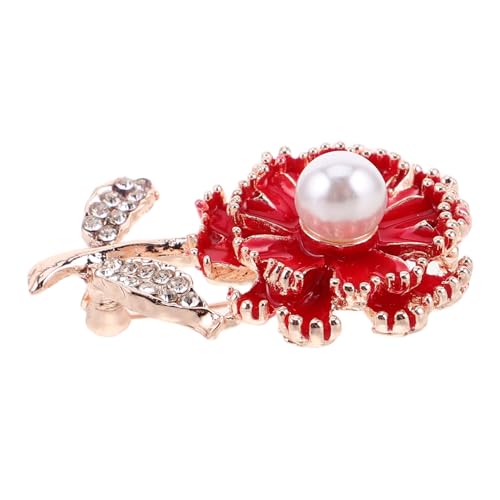 Holibanna Perlen Blumenbrosche Damen Anstecknadel mit Modischem Design Elegant und Vielseitig für Kleidung Taschen und Jacken Geeignet Stilvolles Muttertagsgeschenk von Holibanna
