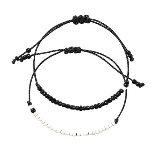 Holibanna Passendes Kordelarmband Geflochtene Armbänder Wachsfadenarmband String Adjustable Valentine Geschenk von Holibanna
