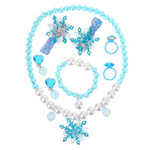 Holibanna 1satz Mädchen Schmuckset Mit Schneeflocken-halskette Armband Und Ohrringen Teiliges Set Für Mädchen Für Geburtstagsfeiern Und Besondere Anlässe von Holibanna