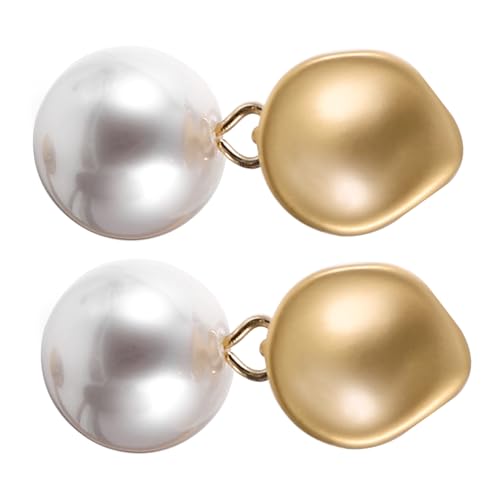 Holibanna Perlenohrringe Damen Ohrstecker mit Natürlicher Perle Leicht Langlebig Modisch Stilvoll Vintage Barock optik Geeignet für Alltag Hochzeit und Besondere Anlässe von Holibanna