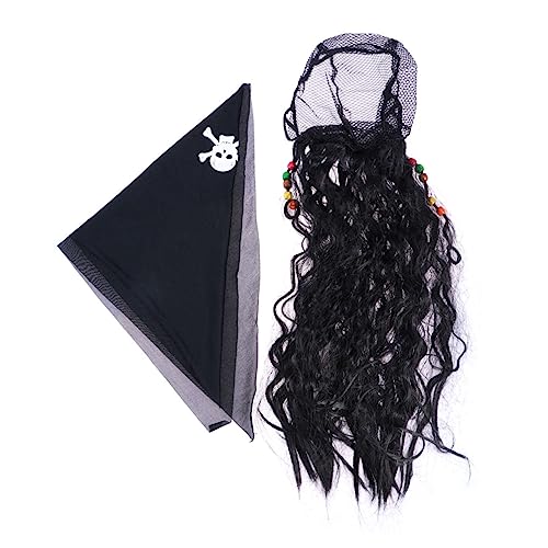 Holibanna Piratenperücke Cosplay Handgefertigt Aus Naturlatex Umweltschonendem Kunsthaar Einfach Zu Tragen Für Halloween Karneval Partys von Holibanna