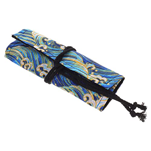 Holibanna 24löcher Große Kapazität Roll-up Stiftetui Mit Fächern Wasserdichtes Design Japanisch Inspiriert Für Künstler Und Schüler Farbenfrohe Aufbewahrungstasche Für Buntstifte Und von Holibanna