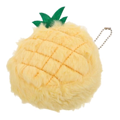 Holibanna Ananas Plüsch Geldbeutel Tasche Schlüsselanhänger Ausgestopft Cartoon Spielzeug Für Junge Mädchen Geld Aufbewahrung Schlüssel von Holibanna