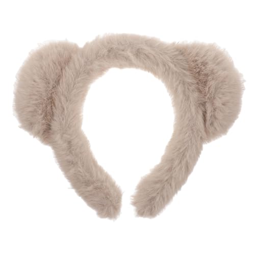 Holibanna Plüsch-stirnband Mit Bärenohren Make-up-stirnband Für Gesichtswaschung Pelziges Für Damen Bärenohren-haarband Für Spa Und Yoga Winterliches Zum Tragen von Holibanna