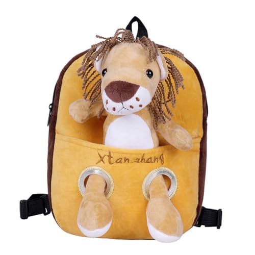 Holibanna Plüsch-Rucksack Mit Anti-Verlust-Funktion Für Junge Mädchen Und Kleinkinder Als Geschirr-Rucksack Für Jungen Und Mädchen Bequemer Cartoon-Tier-Design von Holibanna