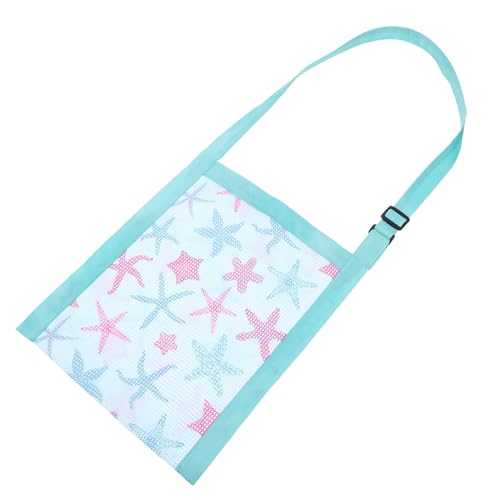 Holibanna Printed Mesh Strandtasche Für Mädchen Atmungsaktive Aufbewahrungstasche Für Muscheln Und Spielzeug Und Leicht Zufälliger Stil Für Strand Und von Holibanna