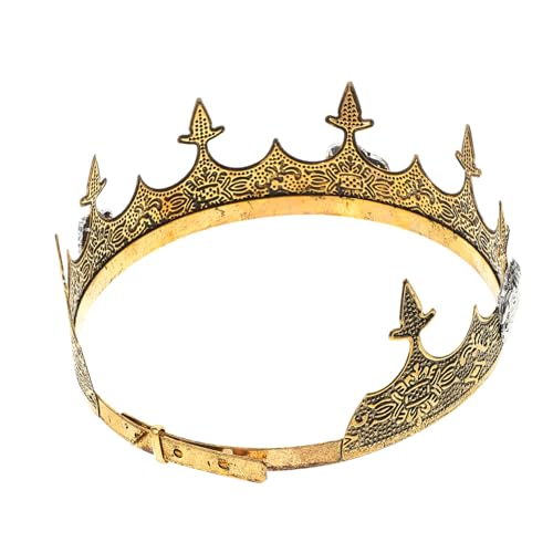 Holibanna Elegante Runde Prinzenkrone Für Herren Kopfbedeckung Aus Legierung Vintage-design Für Partys von Holibanna