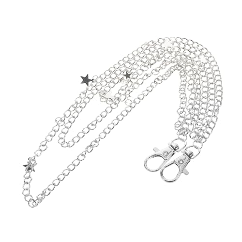 Holibanna Punk Jeans Kette mit Fünfzackigem Stern Anhänger Multi Layer Taillenkette Robuste Metallkette im Hip Hop Stil Modisches Accessoire für Herren und Damen Holibanna Punk Jeans Kette mit Fünfzackigem Stern Anhänger Multi Layer Taillenkette Robuste Metallkette im Hip Hop Stil Modisches Accessoire für Herren und Damen von Holibanna