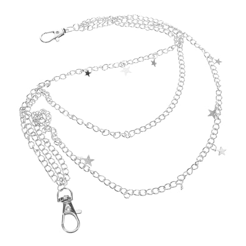 Holibanna Punk Jeans Kette mit Fünfzackigem Sternanhänger Robuste Hosenkette für Damen und Herren Hip Hop Taschenkette Stilvolle Dekoration für Jeans und Gürtel Edgy Accessoire für Holibanna Punk Jeans Kette mit Fünfzackigem Sternanhänger Robuste Hosenkette für Damen und Herren Hip Hop Taschenkette Stilvolle Dekoration für Jeans und Gürtel Edgy Accessoire für von Holibanna