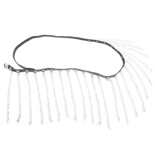 Holibanna Punk Stil Fransen Kette Taillengürtel für Damen Vintage Waist Chain Modisches Accessoire für Verschiedene Outfits Schwarz mit Fransen für Partys und Besondere Anlässe Holibanna Punk Stil Fransen Kette Taillengürtel für Damen Vintage Waist Chain Modisches Accessoire für Verschiedene Outfits Schwarz mit Fransen für Partys und Besondere Anlässe von Holibanna