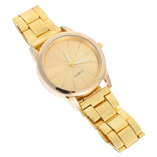 Holibanna Damen Quarz Armbanduhr Gold Schlichte Stahlbanduhr Für Alltag Und Besondere Anlässe Zeitmesser Für Frauen Geschenkidee Für von Holibanna
