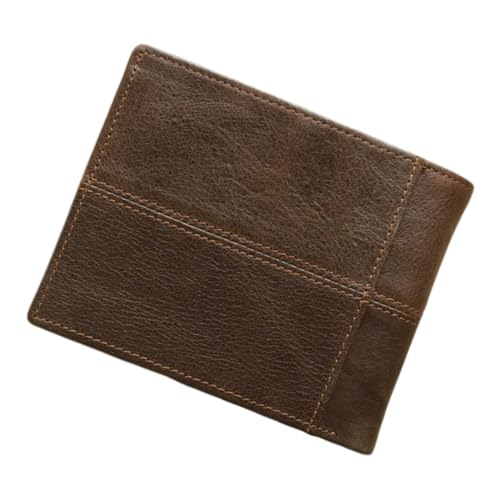 Holibanna Leder Geldbörse Für Männer Mit RFID Schutz Kaffee Zarte Multifunktionale Retro Halter Für Freunde Kollegen Familie Geburtstags Visitenkarten Bargeld Trennfächer von Holibanna