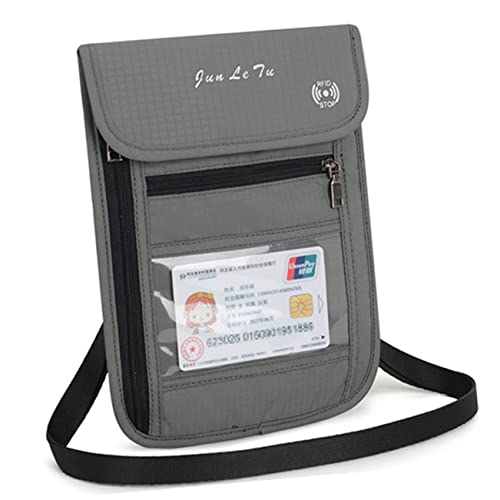 Holibanna Reisepasshülle Crossbody Tasche Wasserdichtem Nylon für Herren und Damen Kleiner Reisepass Aufbewahrungstasche für Reisen mit Reißverschluss und Schulterriemen von Holibanna