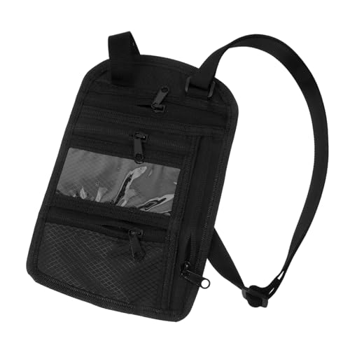 Holibanna Reisepasshülle Mit Reißverschluss RFID-Tasche Als Reise-brustbrieftasche Dokumentenhalter Für Herren Und Damen Reisetasche Mit Fächern Für Pässe Und Dokumente von Holibanna