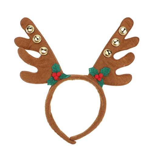 Holibanna Rentiergeweih Haarreif Mit Glocken Niedliches Weihnachtskostü Accessoire Für Damen Und Perfekt Für Partys Halloween Und Festlichkeiten von Holibanna