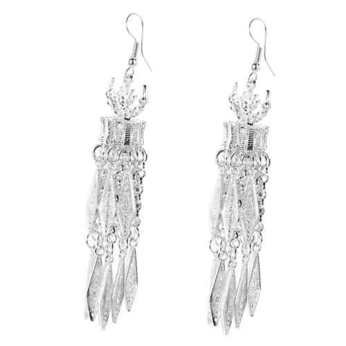 Holibanna Retro Ethnische Ohrhänger mit Langen Quasten Leichte Legierung Ohrringe für Mädchen Boho Statement Schmuck für Party Hochzeit und Alltag Chinesischer Stil von Holibanna