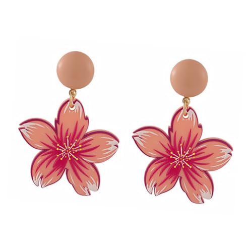 Holibanna Retro Geometric Blossom Ohrringe für Frauen und Leichte Ohrstecker für Altersgruppen Unterstreichen Ihre Ausstrahlung von Holibanna