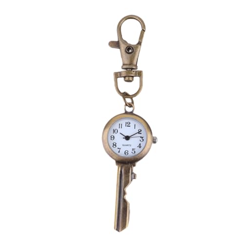Holibanna Retro Hängende Taschenuhr Schlüsselanhänger Kreatives Quarzuhr Anhänger Design Großes Zifferblatt Leicht Ablesbar Modisches Geschenk Für Studenten Mitarbeiter von Holibanna